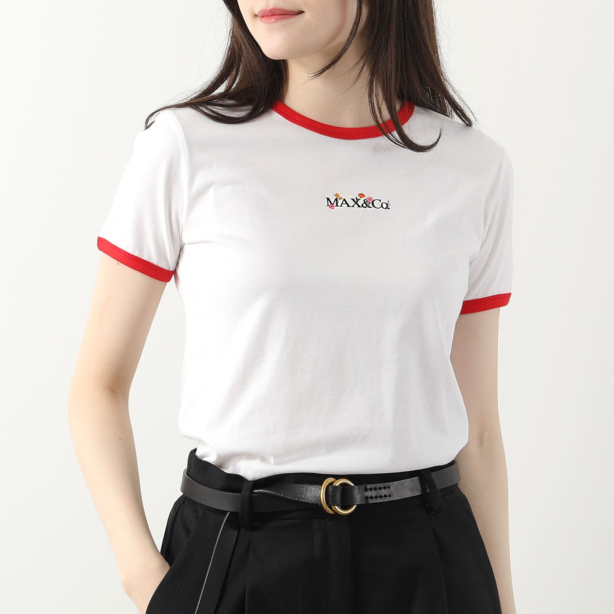 MAX MARA MAX&CO KIDS マックスマーラ マックス＆コー キッズ Tシャツ MX0021 MX014 レディース ガールズ 半袖 カットソー ロゴT MX100