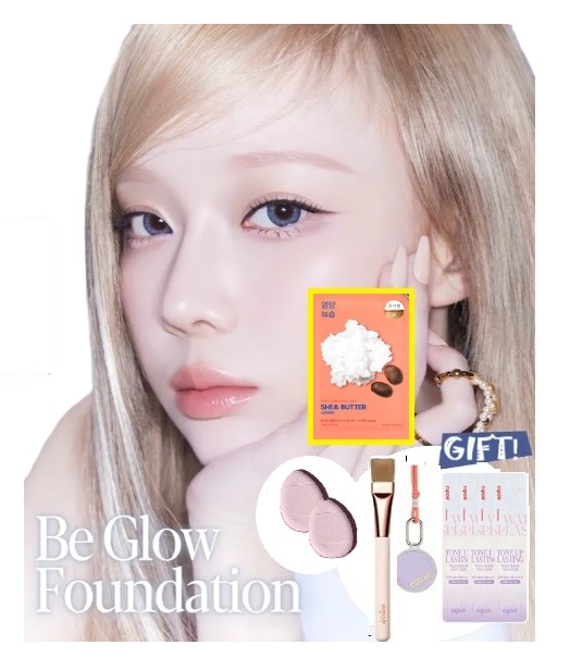 [GIFT 4種] NEW ビグロー ファンデーション SPF27 PA++ (+スポンジ+日焼け止め一週間体験&パデブラシ贈呈+minipuff))+1マスク
