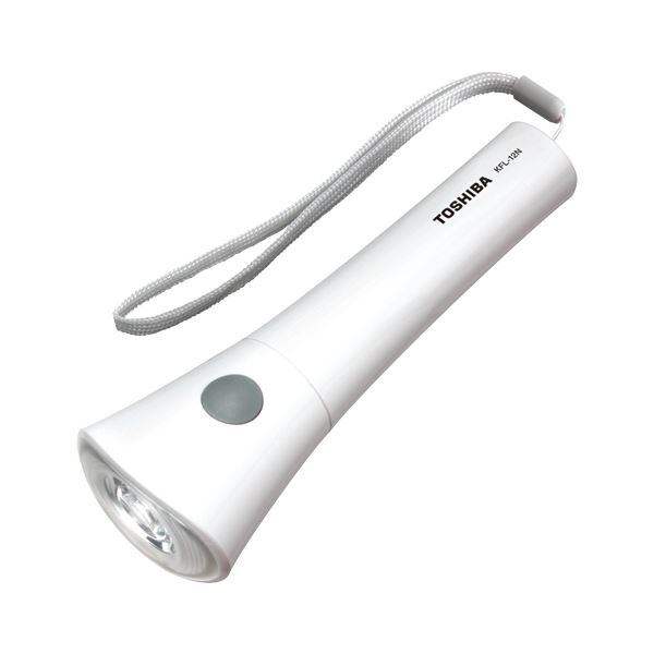 （まとめ） 東芝 LED懐中電灯 乾電池別 単1形2本用 ホワイト [x3セット]