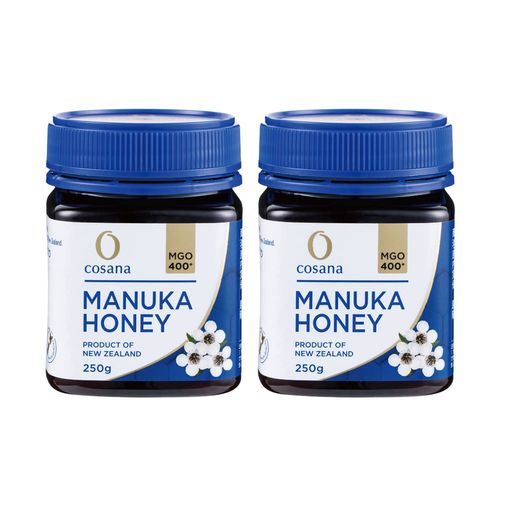 COSANA マヌカハニー MGO400+ 250G×2本 正規品 ニュージーランド産 非加熱 無添加 はちみつ 蜂蜜 BRCGS AA+認証工場製造