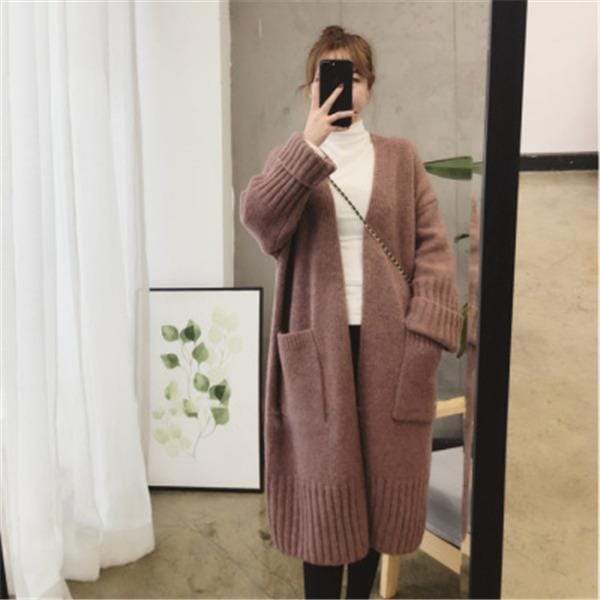 カーディガン レディース ロングカーディ ニットウェア スタイリッシュ 羽織り アウター 秋冬 上品 通勤 厚手 高級感
