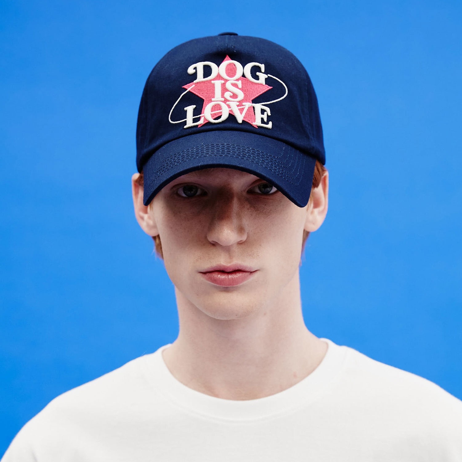 Dog is love star ball cap NAVY
