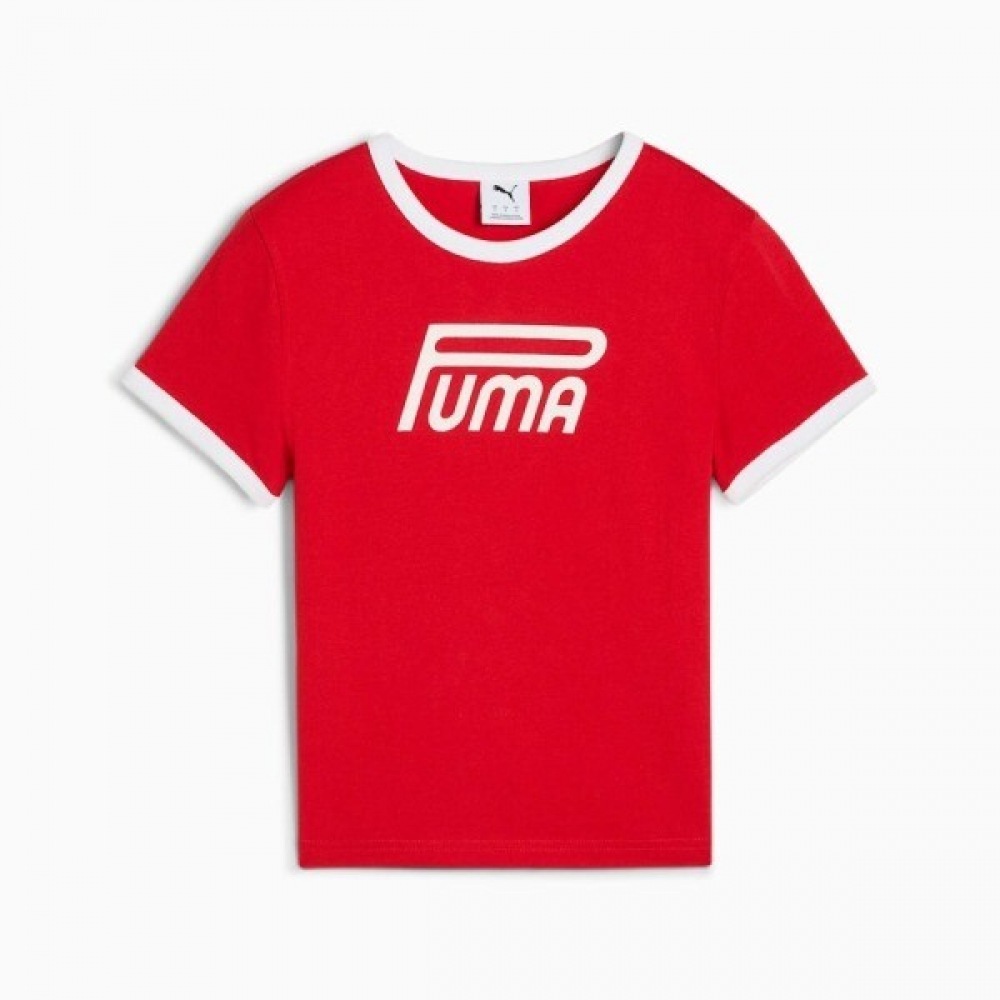 プーマ レディース スリム ニット グラフィック Tシャツ 632122-11