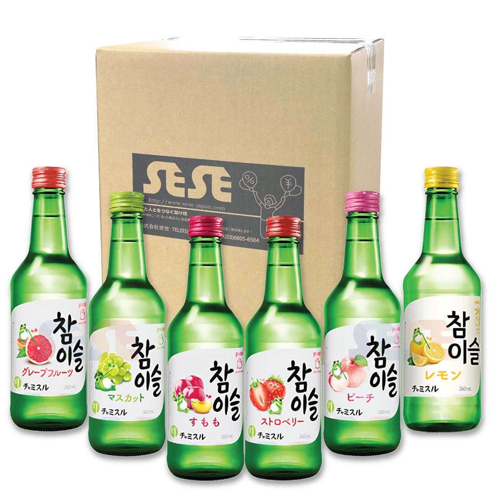 チャミスル ピーチ、グレープ、フレッシュ360ml x 各味20本(合計60本) 20230501jinro23.jpg