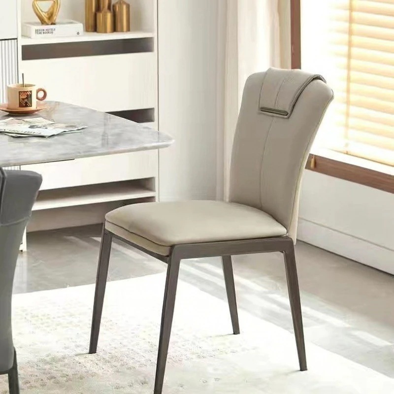 ダイニングチェア 2脚セット 炭素鋼 フレーム ラグジュアリー おしゃれ かわいい インテリア リビングチェア 食卓 椅子 ホワイト オレンジ