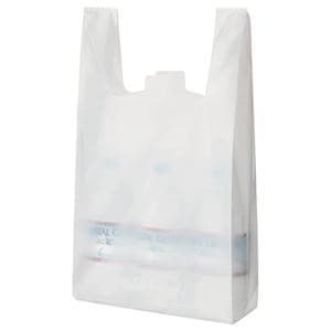 （まとめ） TANOSEE 乳白レジ袋 35号 ヨコ265タテ540マチ幅130mm 1パック（100枚） 15セット