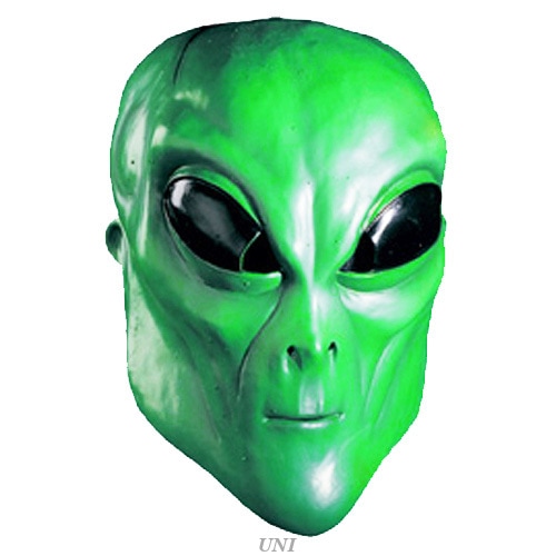コスプレ 仮装 宇宙人・エイリアンマスク(グリーン) 【 コスプレ 衣装 ハロウィン パーティーグッズ おもしろ かぶりもの 怖い マスク 面白マスク プチ仮装 変装グッズ ハロウィン 衣装 ホラーマ