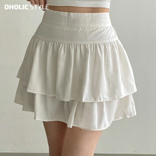 ダブルフリルミニスカート・p637047