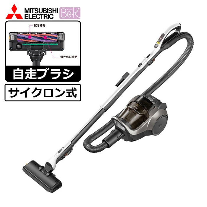 掃除機 サイクロンクリーナー Be-K ビーケイ TC-ED2F-H メタルグレー