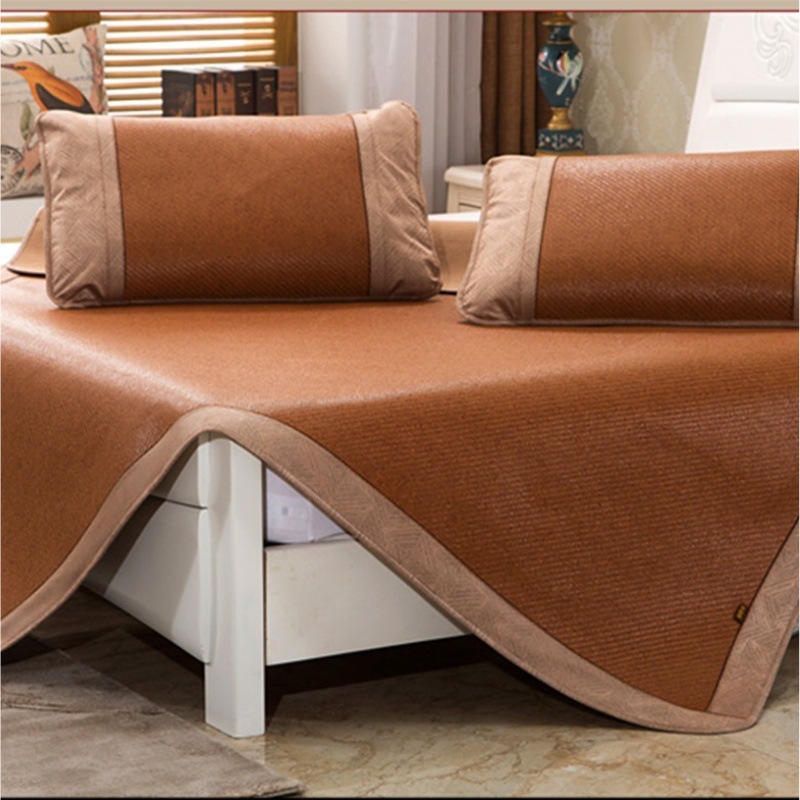 ハイエンドのハイエンドの両面ラタンマット濃厚両面ラタンマットアイスシルクマット3ピースセット