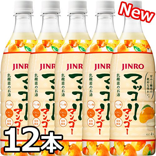 眞露 マッコリ マンゴー 750ml 4％ 12本 韓国 食品 食材 料理 発酵 お酒