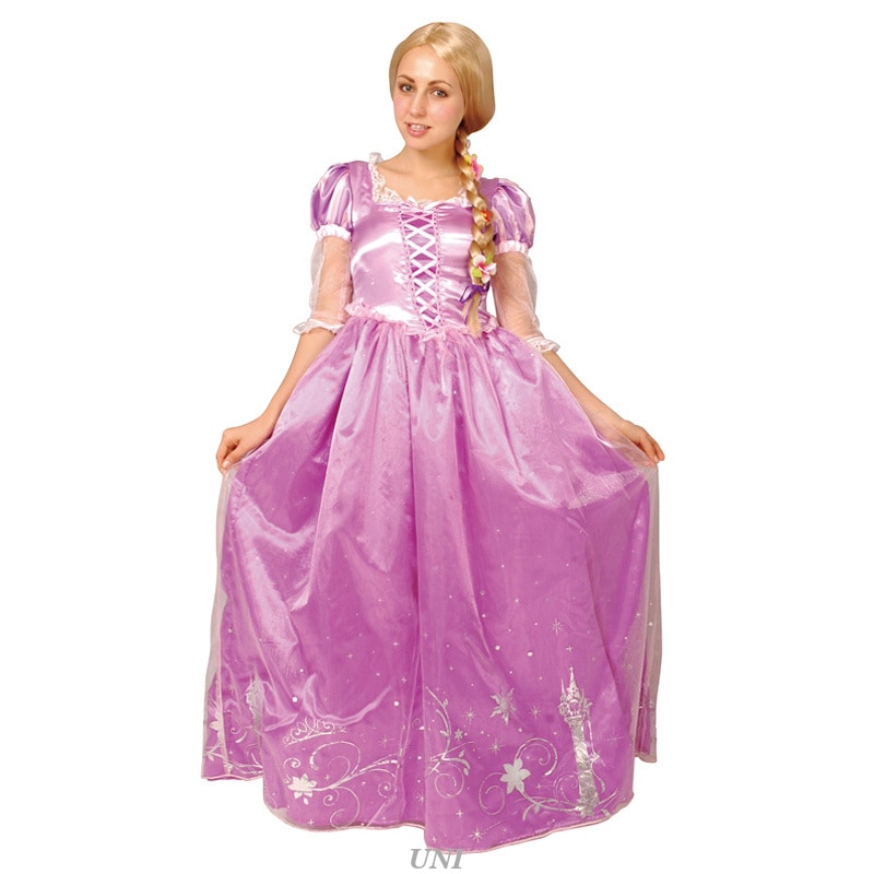コスプレ 仮装 大人用ドレスアップラプンツェル 【 女性用 塔の上のラプンツェル コスチューム パーティーグッズ ディズニープリンセス 公式 正規ライセンス品 衣装 おとぎ話 ラプンツェルドレス 童話