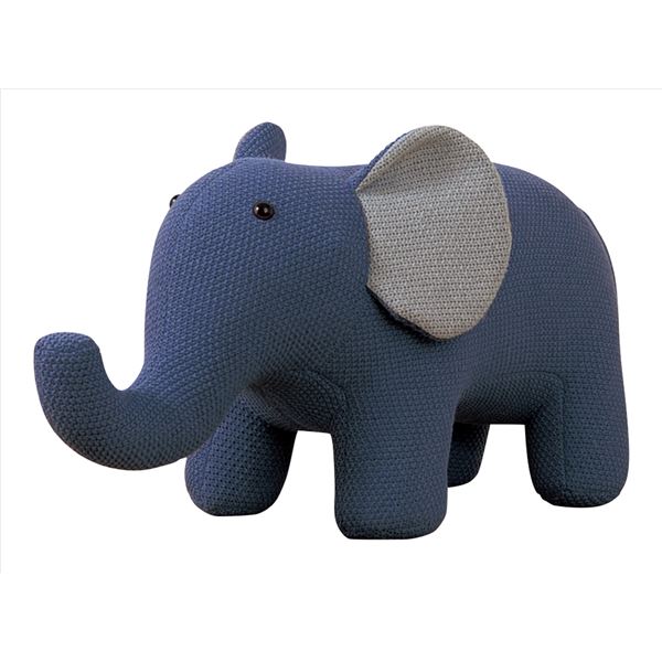 アニマル スツール [ ゾウ ブルー ] ファブリック 耐荷重80kg インテリア家具 子ども部屋家具 スプーンミー！