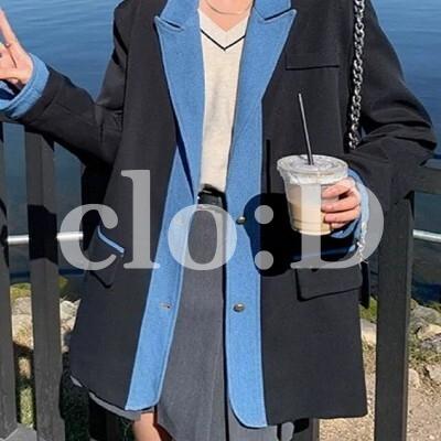 カラ配色ジャケット 4,461円