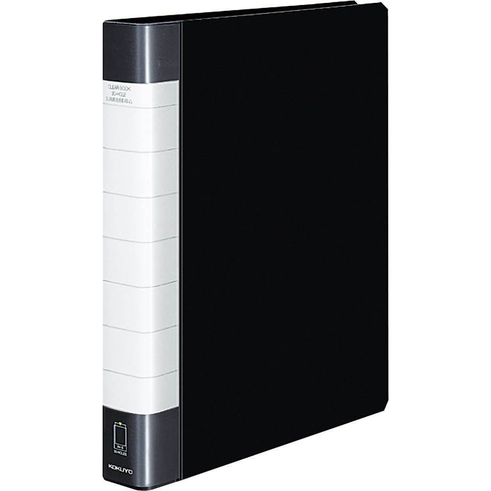 （まとめ買い）クリヤーブック タフボディ 替紙式 A4縦 30穴 23mm 30枚ポケット 黒 ラ-J730D [x3]