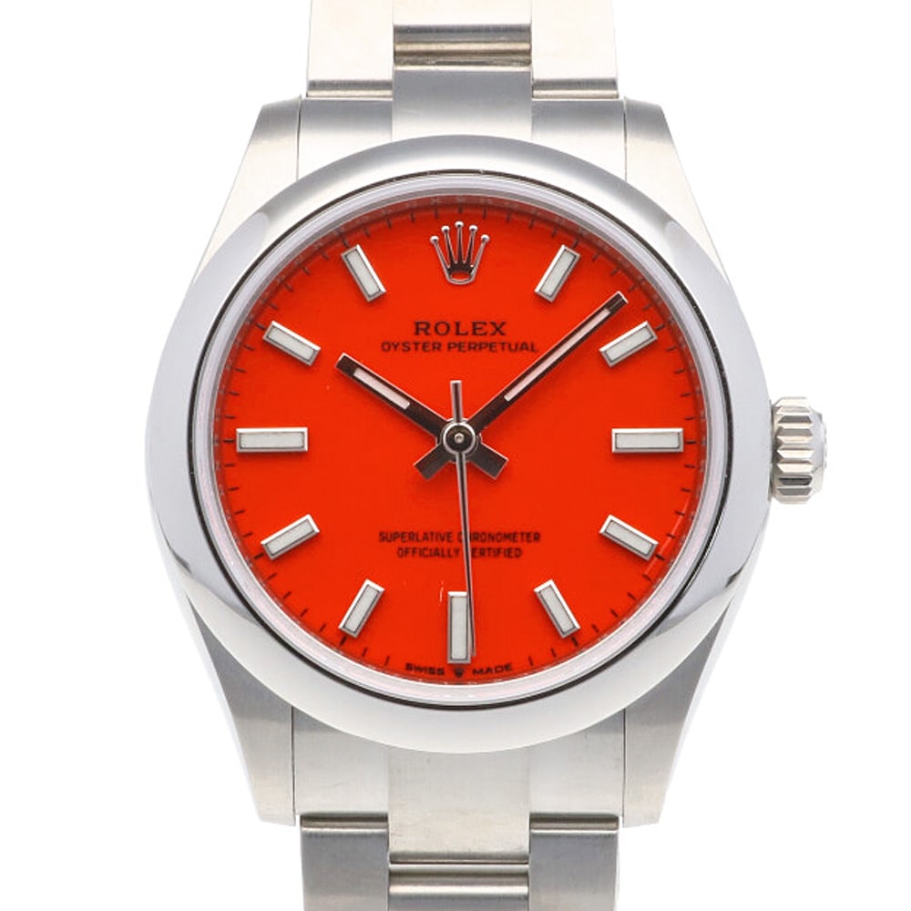 ロレックス オイスターパーペチュアル 腕時計 ステンレススチール 277200 自動巻き 1年保証 ROLEX 中古 美品
