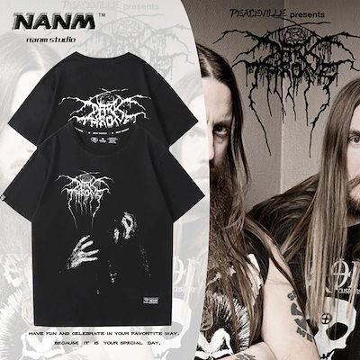 ダークスローン ブラックメタル バンドTシャツtシャツ バンt バンTビッグロゴ ダークスローン ブラックメタル バンドTシャツtシャツ バンt バンT