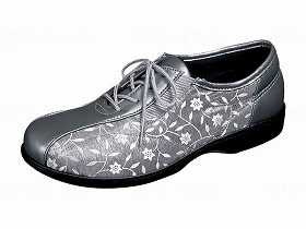 介護靴 らくらくL007 シルバー 22.0 L007