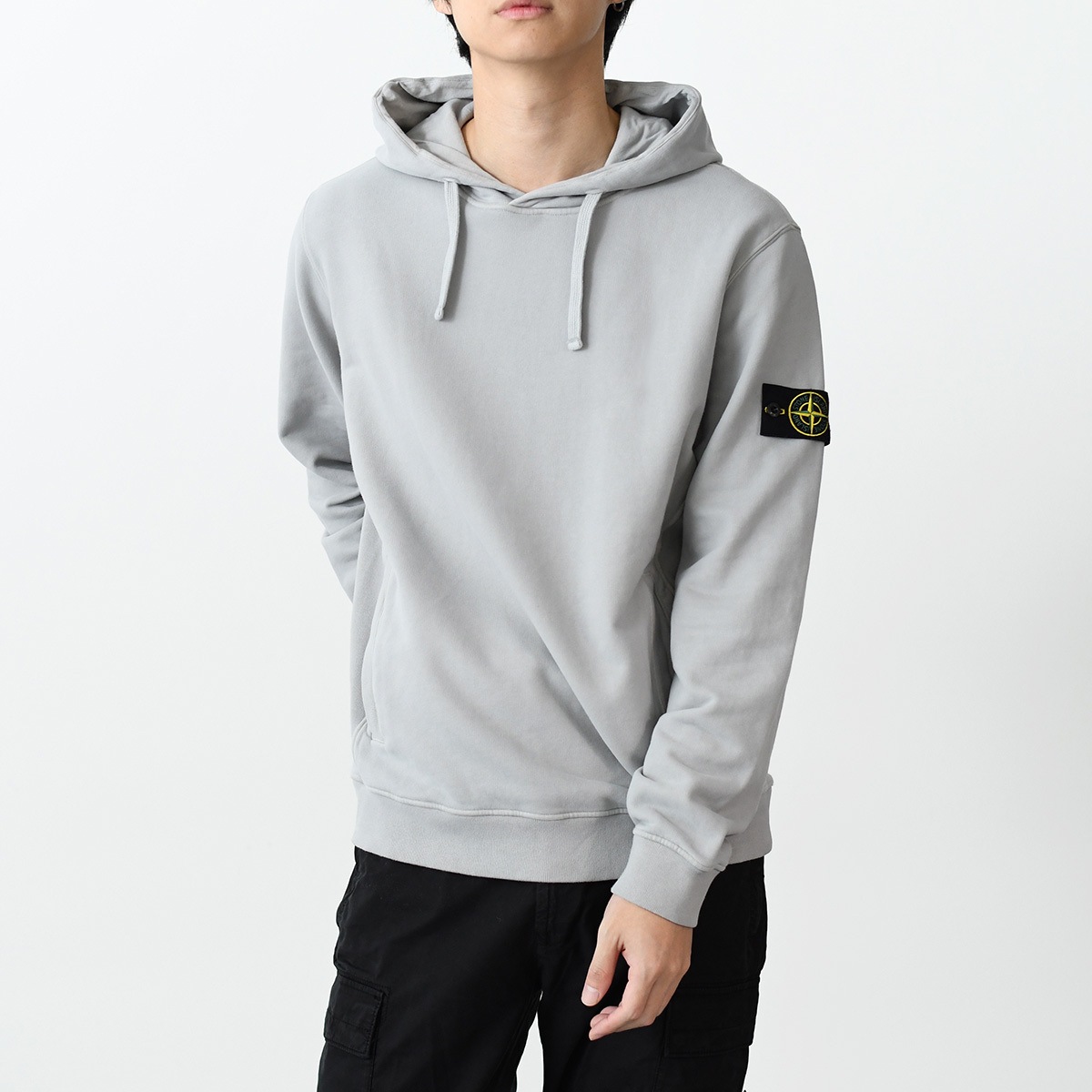 パーカー トップス 60820 ブラッシュドオーガニックコットン フーディ 811560820 メンズ グレー 裏起毛