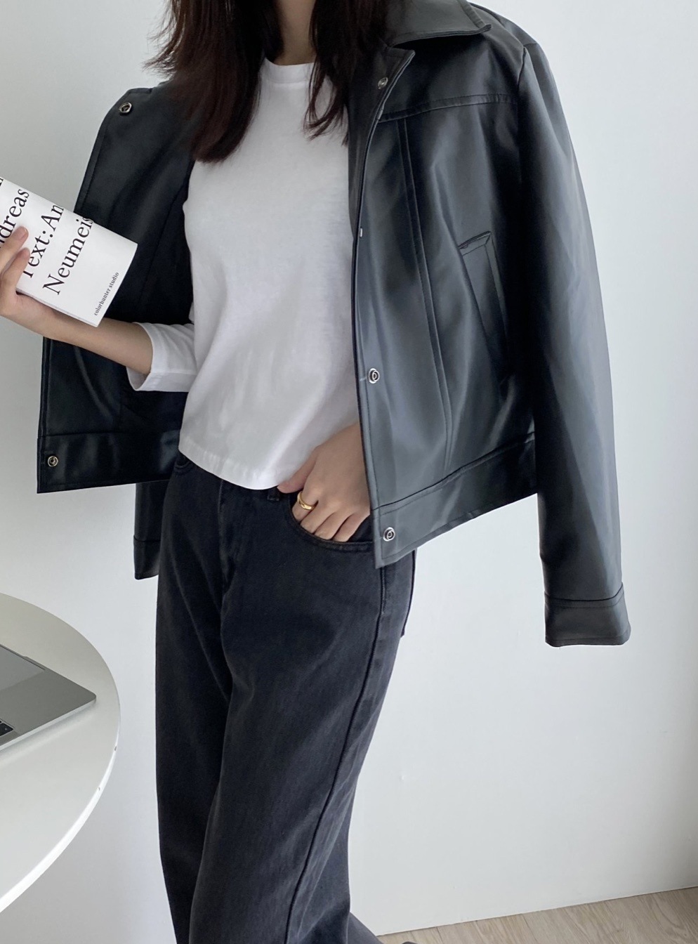 レザージャケット 韓国衣類 韓国ファッション