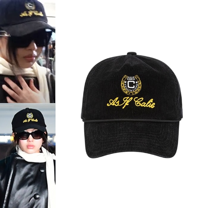 [New Jeans ヘイン着用] CALIE RANCH BALL CAP BLACK