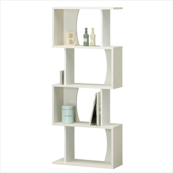 棚 ラック 木製 おしゃれ 北欧モダン シェルフ シンプル 低ホルムアルデヒド 省スペース A4対応 縦でも横でも使える ホワイト