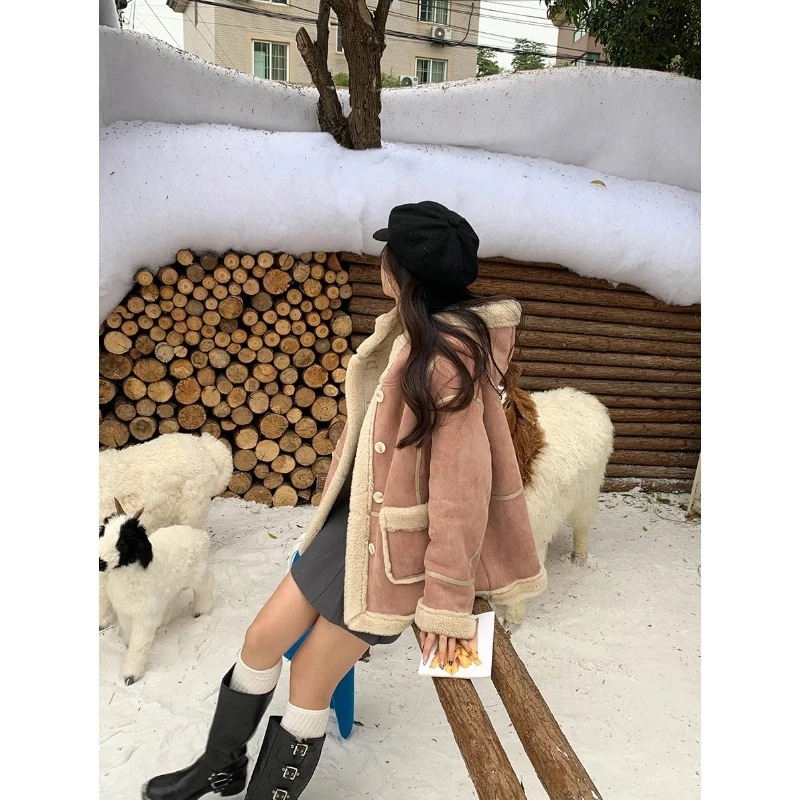 レトロファー一体キャップコート 8,531円