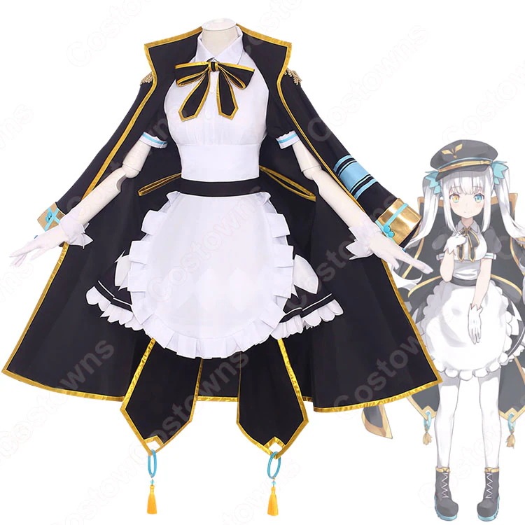 神楽めあ 軍服 メイド服 コスプレ衣装 バーチャルYouTuber VTuber コスチューム 変装 ステージ服 イベントハロウィン 仮装