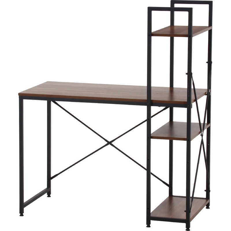 不二貿易　ラック付きデスク アチーブ ブラウン　60581 7,184円