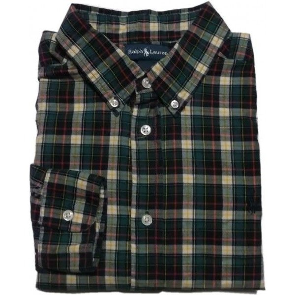 ボーイズサイズ 長袖 ボタンダウンシャツ グリーン boys PR2-985