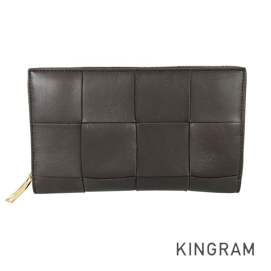 マキシ イントレチャート 長財布 ラウンドファスナー sh【中古】