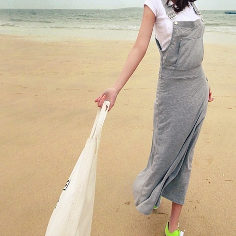 3色 ワンピース ノースリーブ 春 夏 きれいめ ロング サロペット ミモレ丈 ロング丈 ミディアム丈 スリム タイト 細身 ストレート Iライン 黒 ブラック 灰色 グレー ネイビー S M L ジ