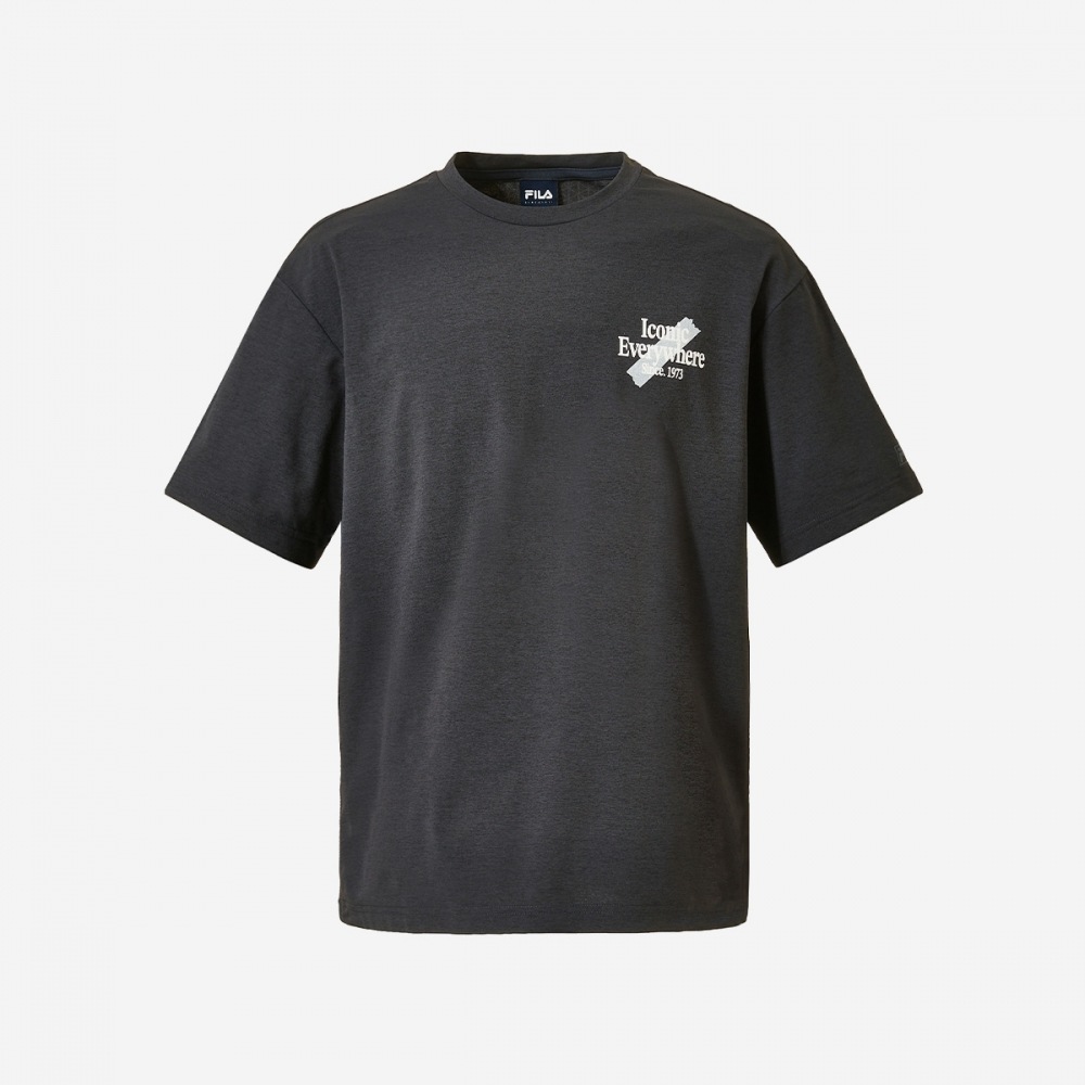 フィラクーリングアイコニックグラフィックショートスリーブTシャツ FS2RSH2106X-DGY