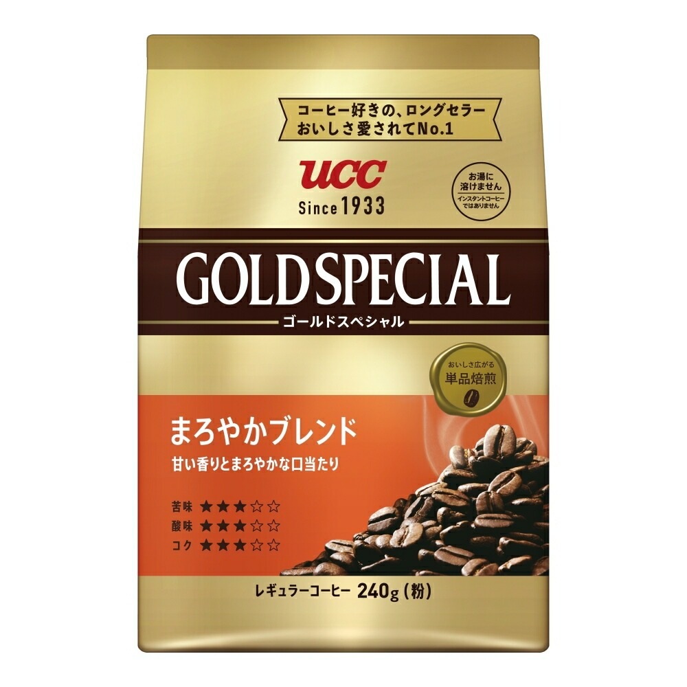 UCC 上島珈琲 ゴールドスペシャル まろやかブレンド 240g×6袋【 レギュラーコーヒー】