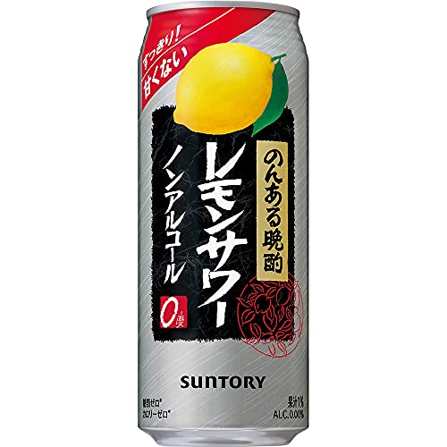 【ノンアルなのに甘くない】サントリー のんある晩酌レモンサワー [ ノンアルコール 500ml24本 ]