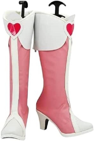 ドキドキ!プリキュア 相田マナ／キュアハートコスプレ靴 ブーツ