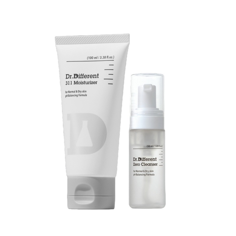 ドクターディファレント311セコルジーモイスチャライザー100ml+ゼロクレンザーミニイーチャー50ml