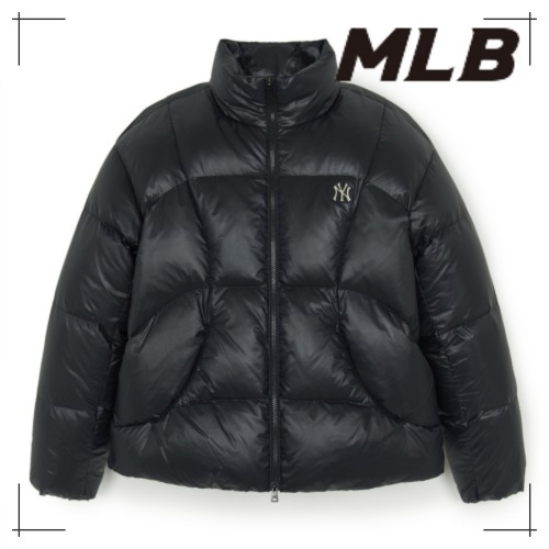 MLB公式 ダウン Curved padding NY (Black)