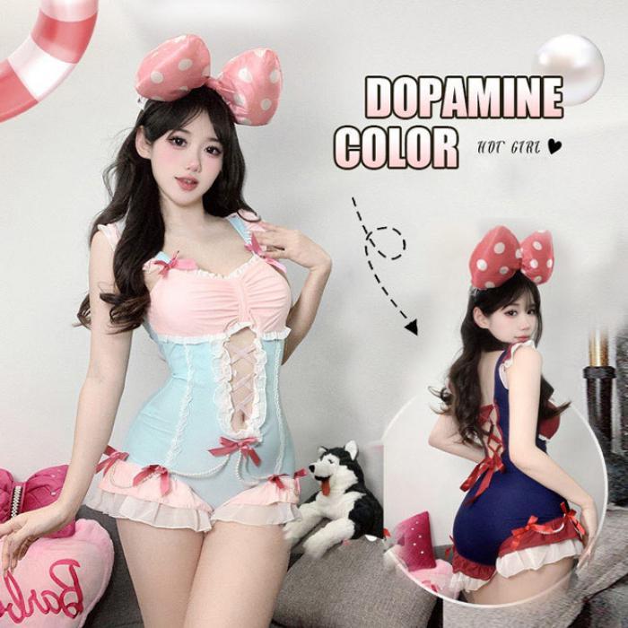 ロリータ 着せ プール 温泉 ワインレッド 水着 新品/第1弾キャンペーンワンピース水着 フリル 肩出し ピンク 撮影 かわいい リボン 水着 レディース ビーチ ネイ ブルー