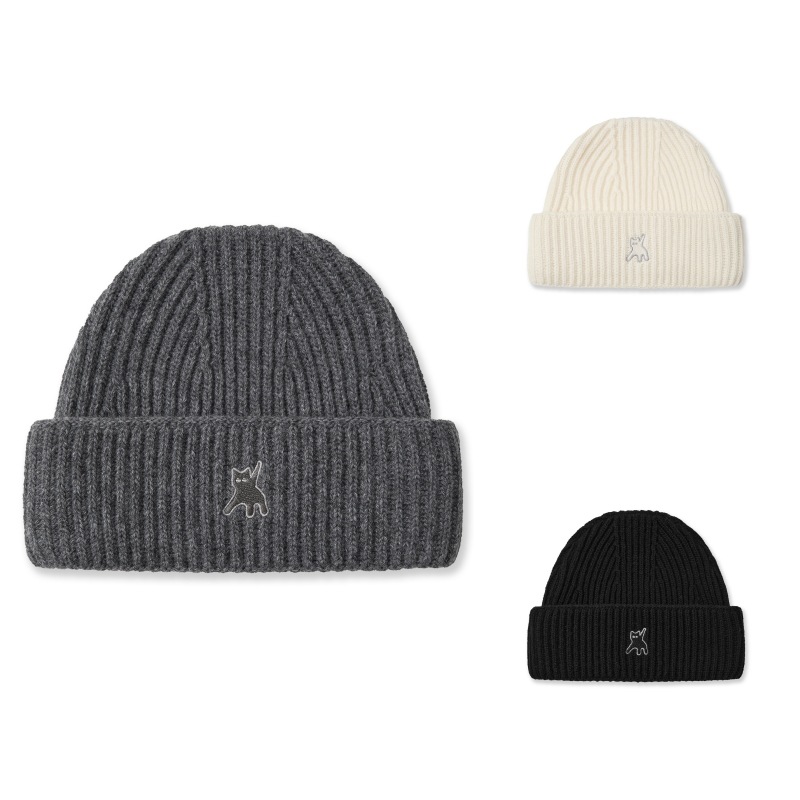 【aeae】 FLASHED CATS BEANIE : 3COLORS