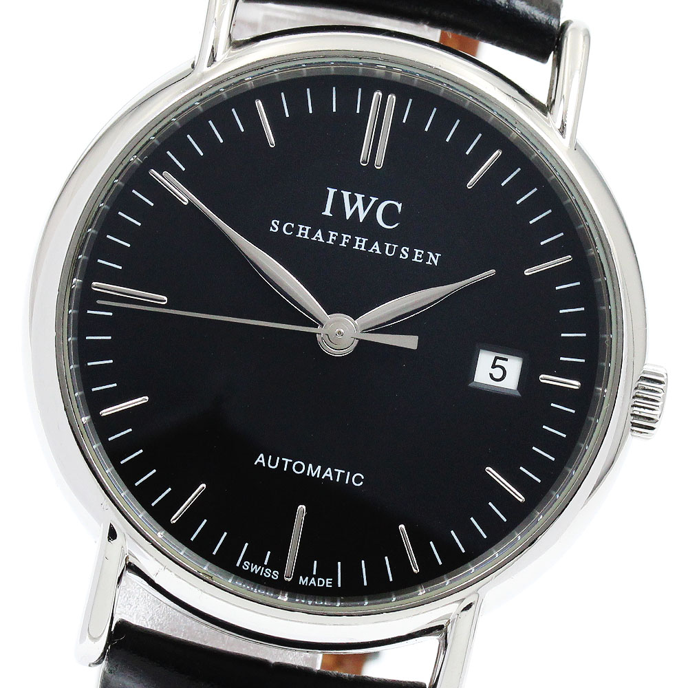 IWC SCHAFFHAUSEN IW356305 ポートフィノ デイト 自動巻き メンズ _937913【中古】