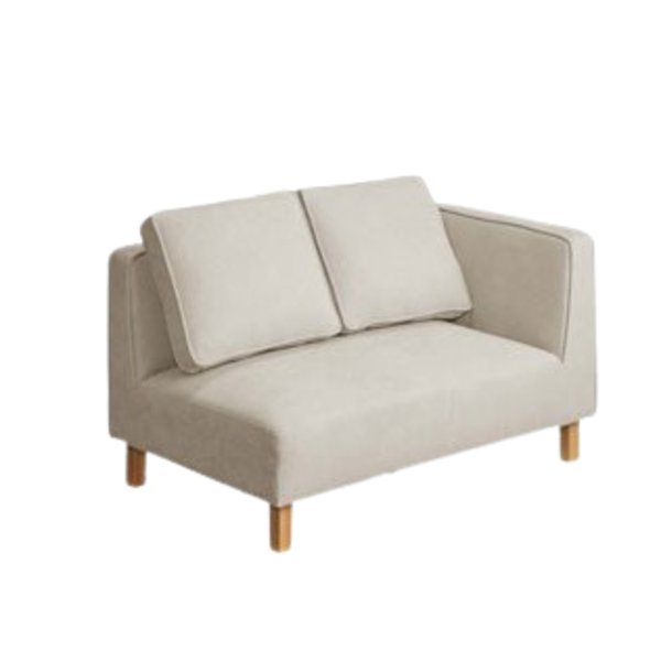 ゆったりくつろげるコーナーソファ 左カウチタイプ グレー