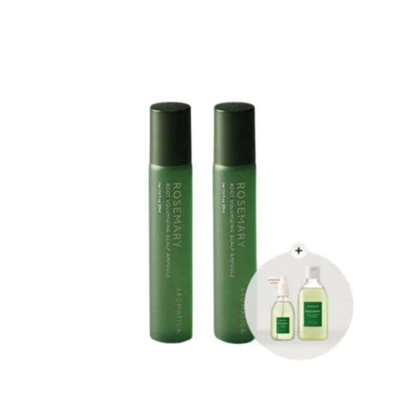 [25SS/New]ローズマリールート ボリューマイジングスカルプアンプル 20ml+20ml (+ローズマリースカルプスケーリングシャンプー100ml+ルートエンハンサー30ml贈呈)