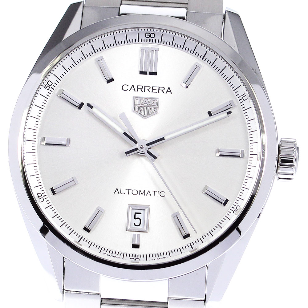 タグホイヤー TAG HEUER WBN2111 カレラ キャリバー5 デイト 自動巻き メンズ 美品 箱保証書付き_810323【中古】