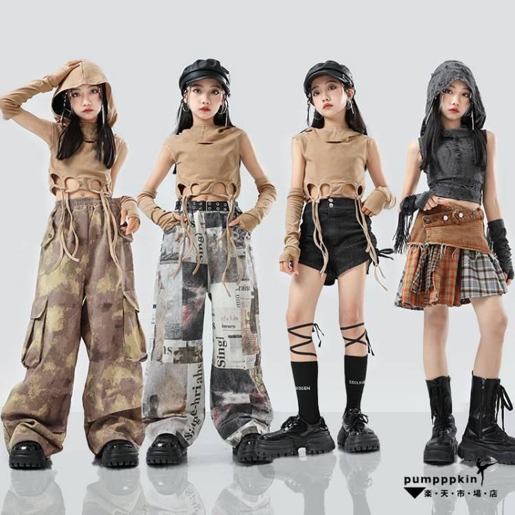 新しいダンスウェア ジャズ ダンス 衣装 女の子 おしゃれ 子供 キッズ ヒップホップ ダンスウェア イベント 発表会 モデルショー 舞台 ステージ衣装 中学生 高校生セットアップ 団2つの方がお得で