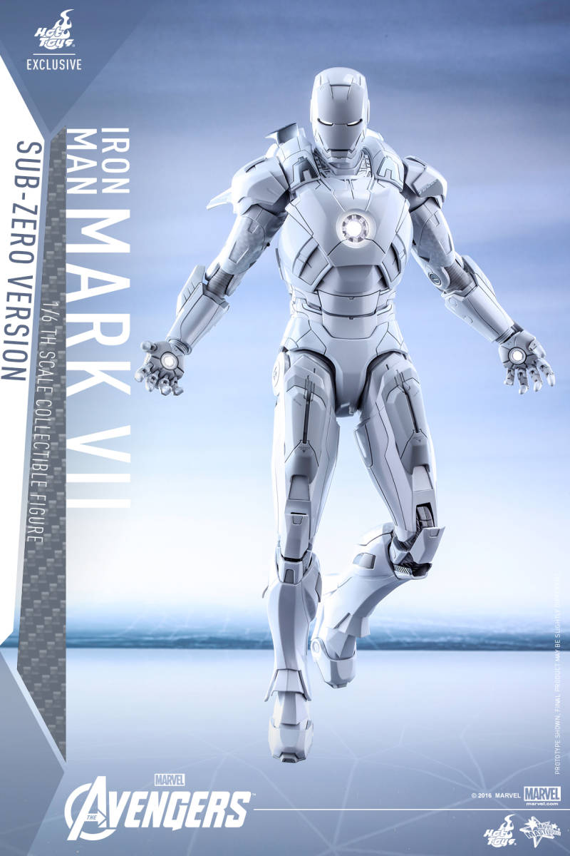 新品未開封 HOTTOYSホットトイズ 1/6 MMS329 『アベンジャーズ』 アイアンマンマーク7(サブゼロ版) フィギュア