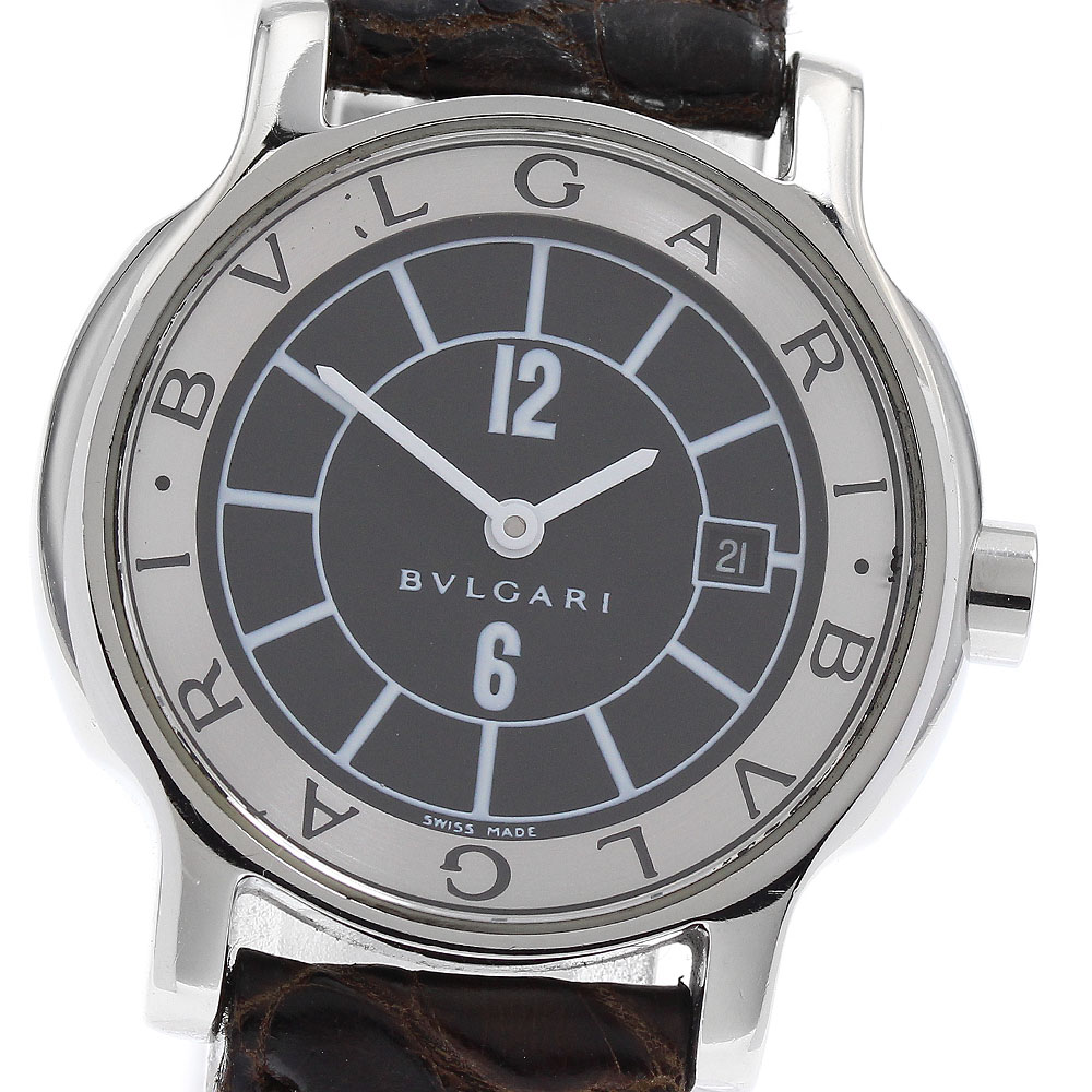 ブルガリ BVLGARI ST29S ソロテンポ デイト クォーツ レディース _879027【ev10】【中古】