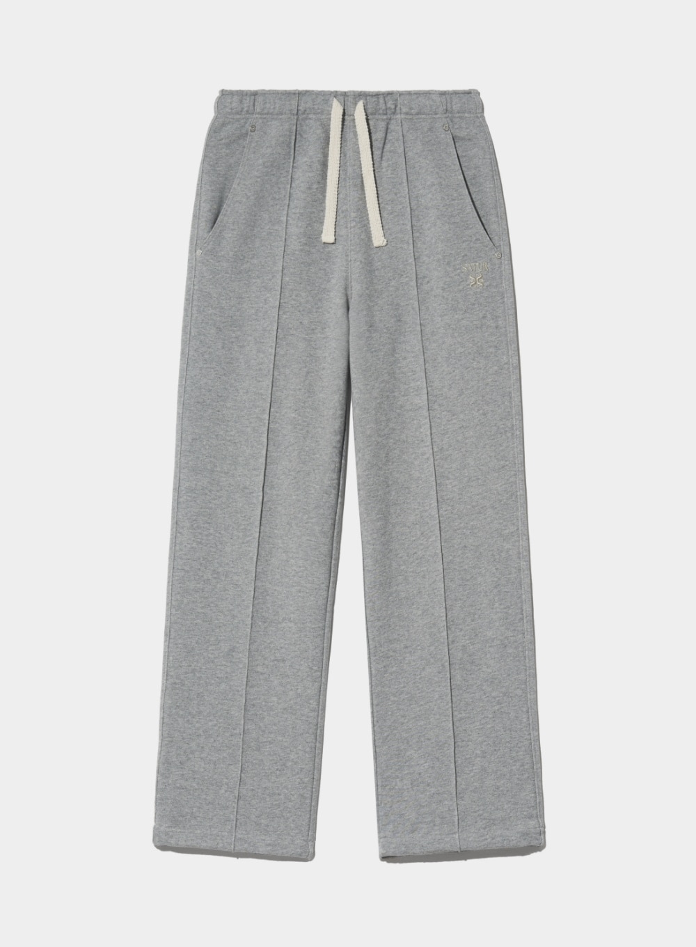 【SATUR】 ETNA LOUNGE STRAIGHT SWEATPANTS : MELANGE GRAY