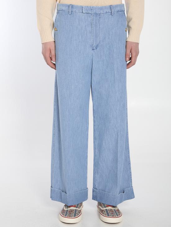 VALENTINO GARAVANI Men Straight Pants 6V3DD03U LIGHT BLUE