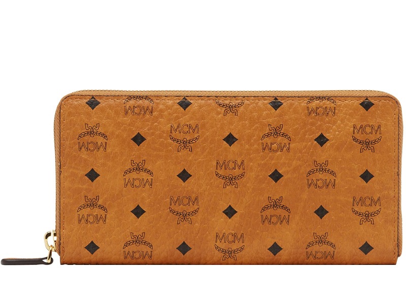 MCM MXLAAVI01-CO0001(MXL8SVI92) VISETOS ORIGINAL ZIP AROUND WALLET エムシーエム ジップ アラウンドウォレット